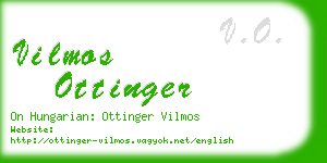 vilmos ottinger business card